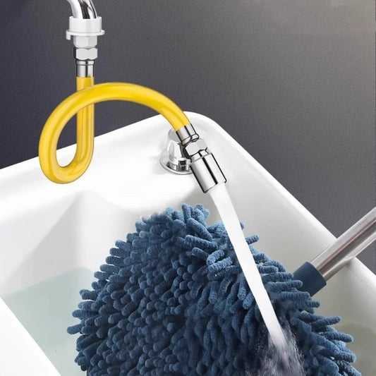 2 Mode Adjust Faucet Extension Extender Adjust Stainless Steel Extension Tube Free Bending Splashproof 360 Degree Extension Tube