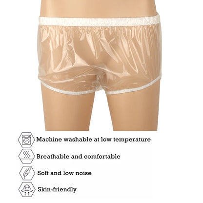 2pcs All-Day Comfort&amp; Adjustable Protection Adult Diaper Cover+1pc Wet Bag Washable Soft Transparent Teenagers Diaper Cover