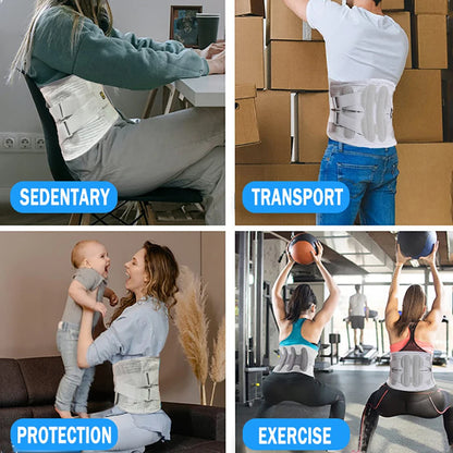 Back Brace Adjustable Back Support Belt Breathable Lower Back Brace for Lower Pain Relief Lumbar Support Belt