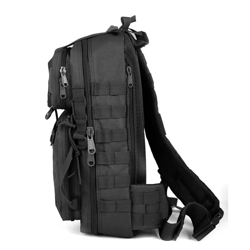 Tactical Sling Bag Hunting Pack Military Shoulder Backpack Bowmen Bag Black Men&