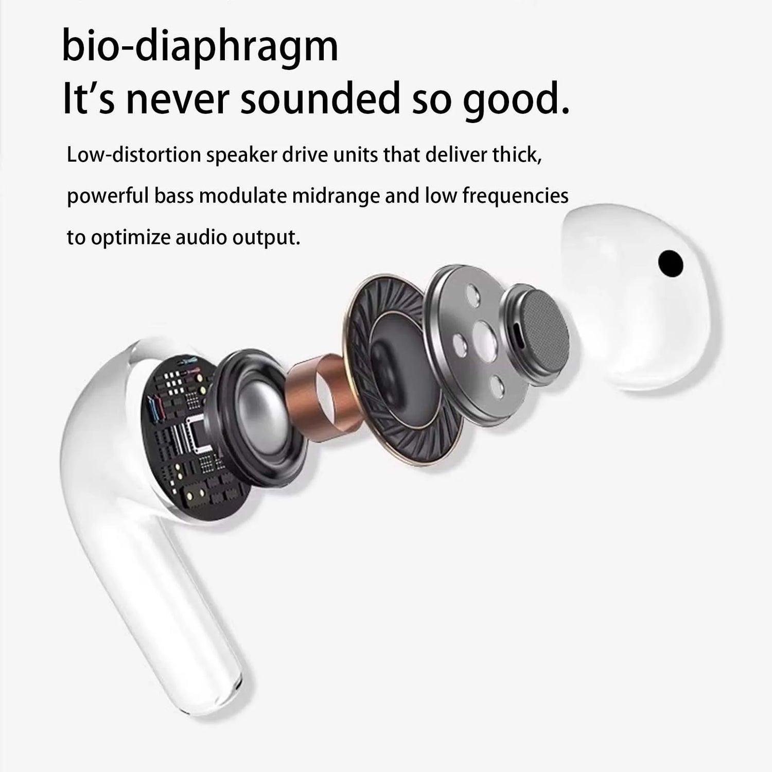 Air Pro4 wireless earphones Bluetooth 5.3 in ear earphones suitable for sports, gaming, and office work, compatible with all ear