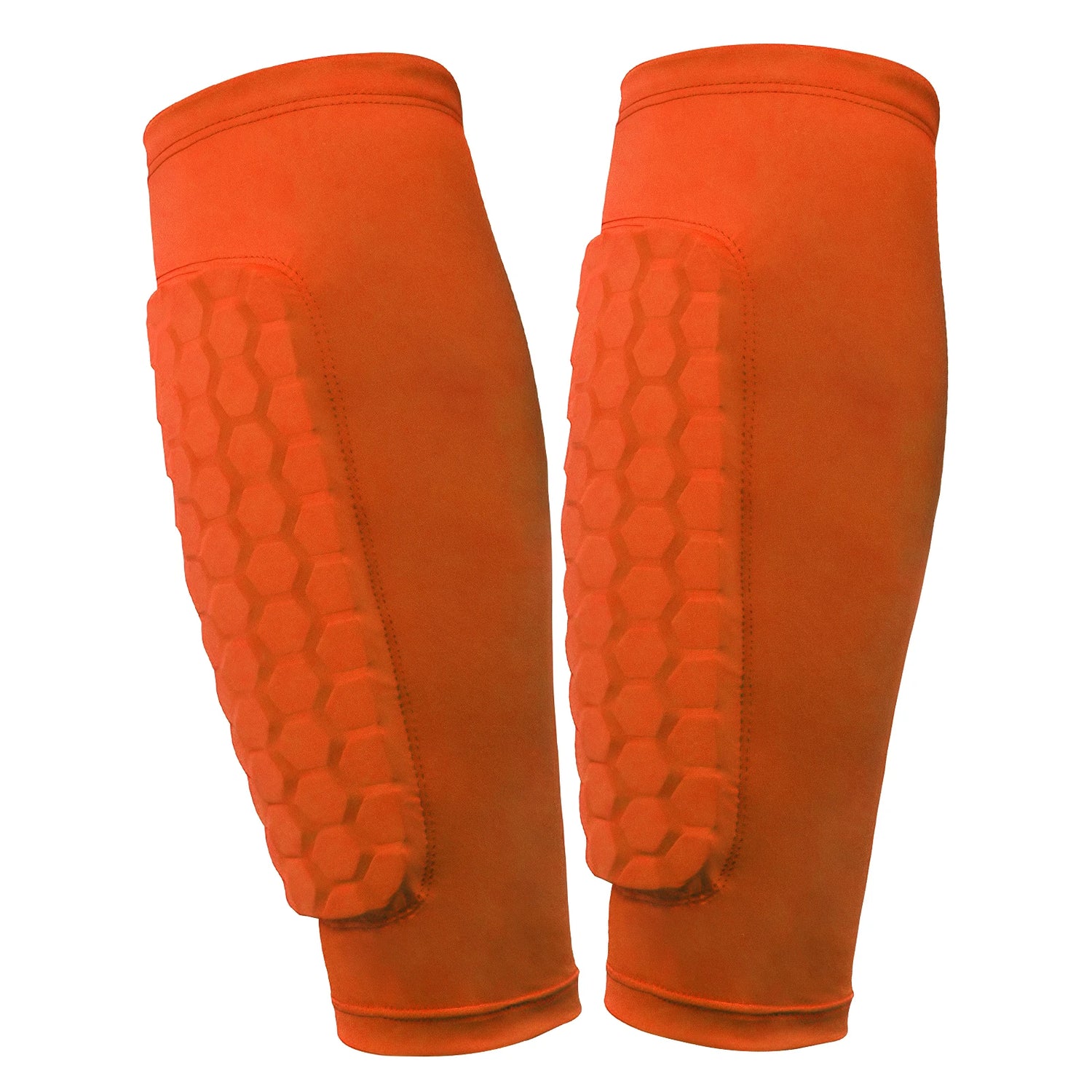 Soccer Shin Pads with Honeycomb Pads Football Shin Pads Ergonomic Lightweight Calf Protective Gear for Kids Youth Adults