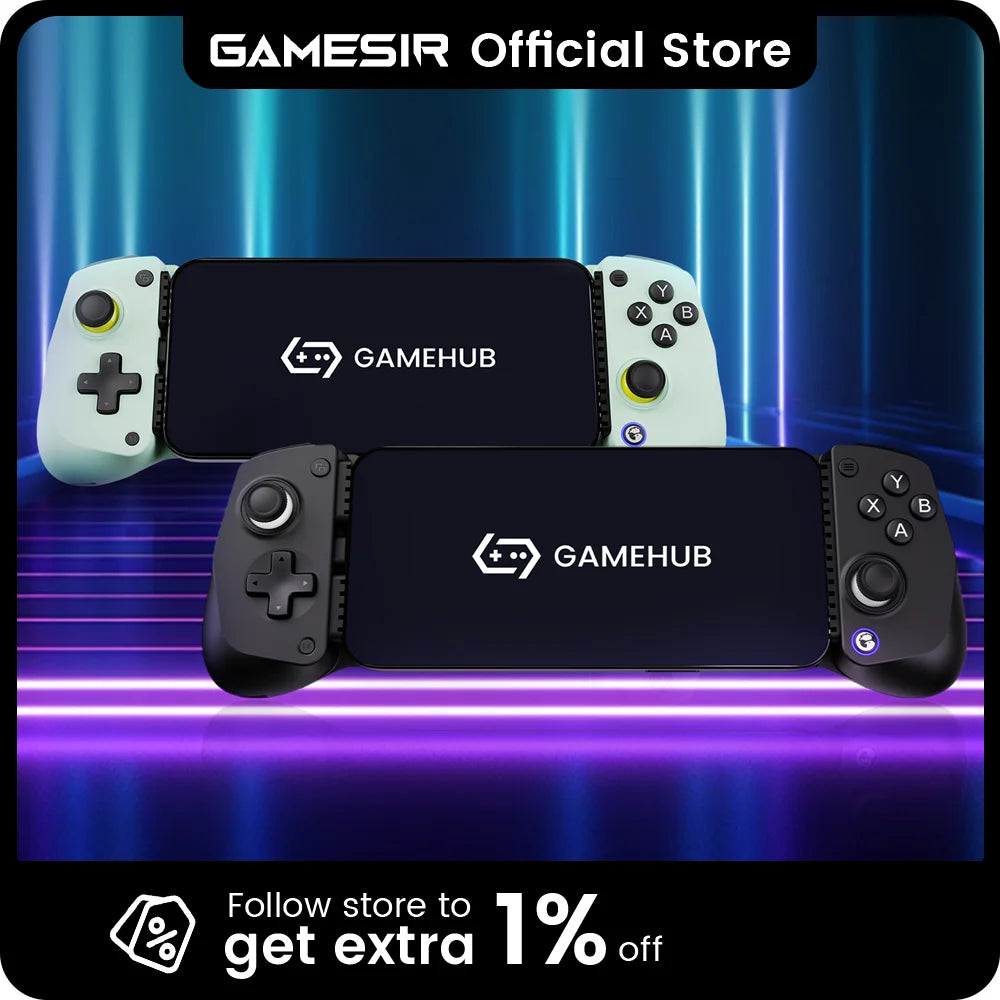 GameSir X5 Lite Mobile Gaming Controller for Android iPhone 16/15 - Lightweight Design, Hall Effect, No-Drift, App Customization