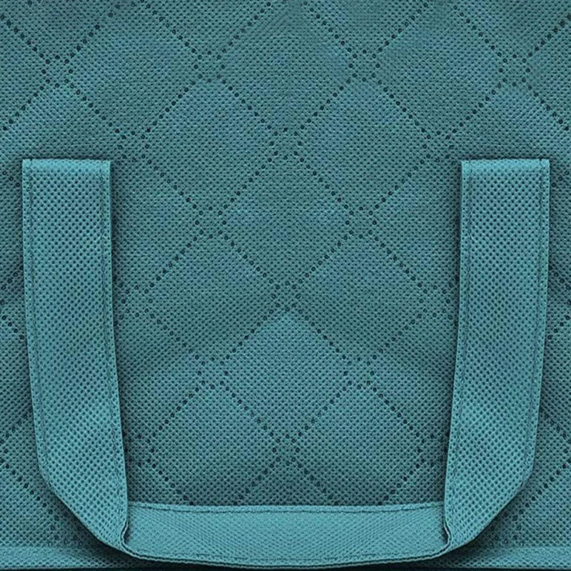 1/3pcs Large Capacity Clothing Storage Box Folding Non Woven Fabric Quilts Clothes Organizer Case With Zipper Organizers