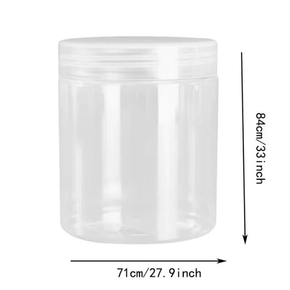 12pcs 250ml Storage Jars with Lids Clear Round Canister Empty Plastic Cosmetic Jar Food Storage Containers Travel Kitchen Supply