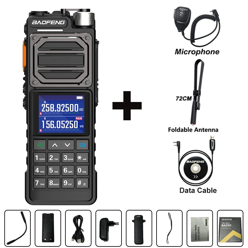 BAOFENG UV-25M Ham Radio High Powerful Tactical Walkie Talkie Full Band 10W Type-C 999CH 2 Way Radio BAOFENG NEW Upgrade UV-25