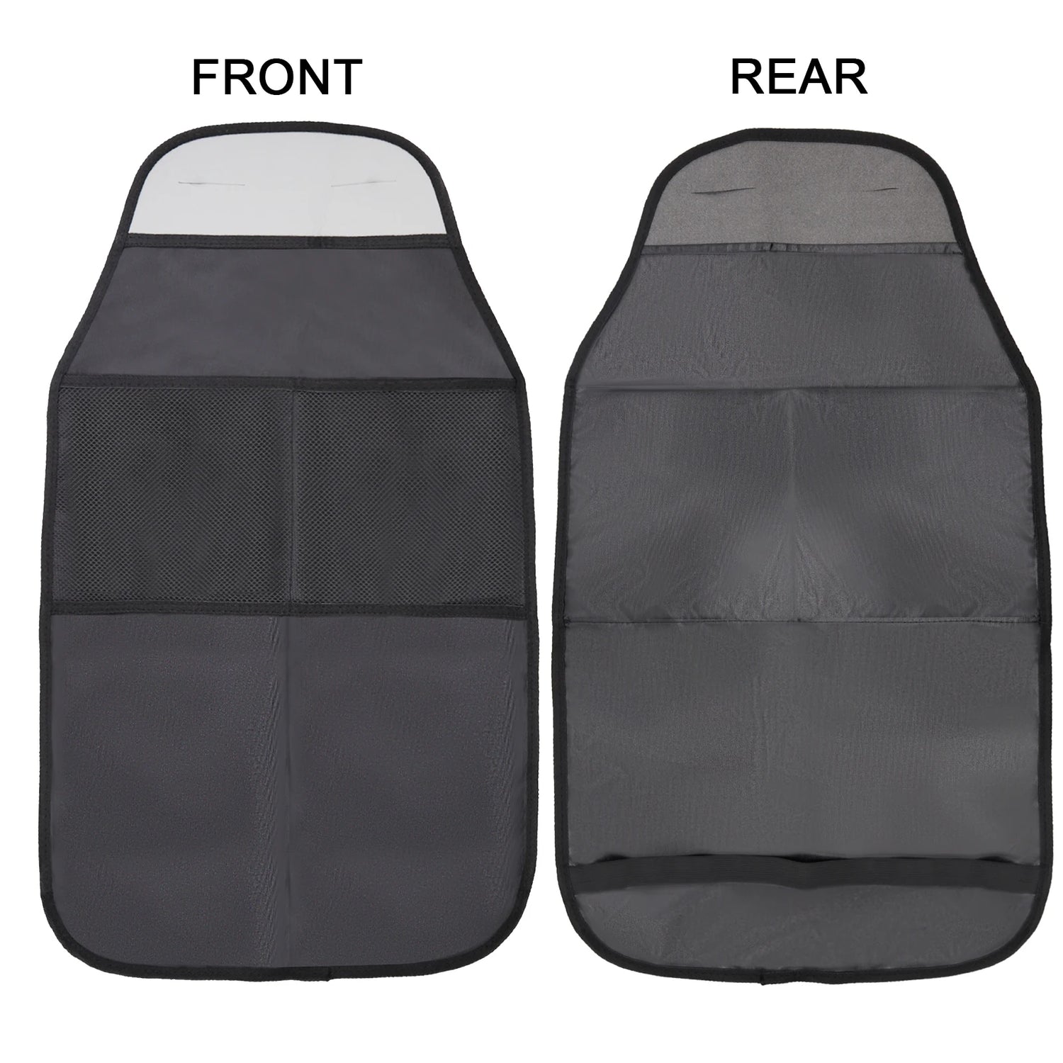 2xCar Seat Back Anti Kicking Pad Kick Mat Organizer Children Rear Seat Scuff Dirty Protection Cover for Kids Storage Accessories