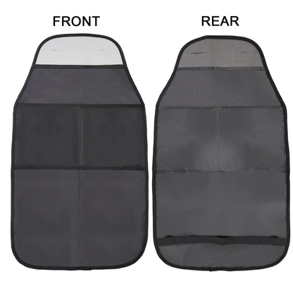 2xCar Seat Back Anti Kicking Pad Kick Mat Organizer Children Rear Seat Scuff Dirty Protection Cover for Kids Storage Accessories