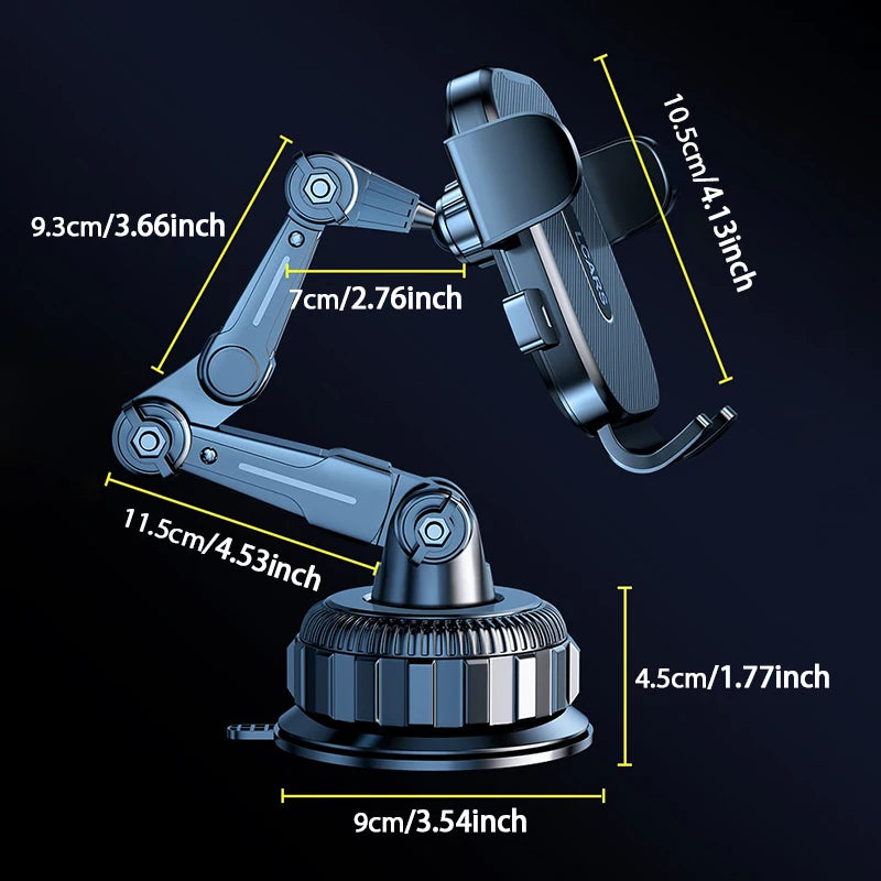 New Car Phone Mount Stable Anti Vibration Suction Cup Stand Rotatable Universal Dashboard Holder for Pickup Truck SUV