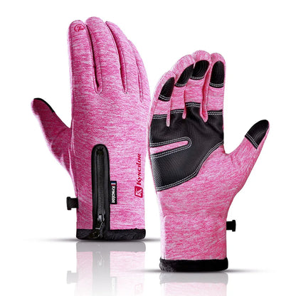 Cold Weather Ski Warmer Gloves for Men Women Winter Gloves Windproof Waterproof Thermal Cycling Touch Screen Gloves Mittens