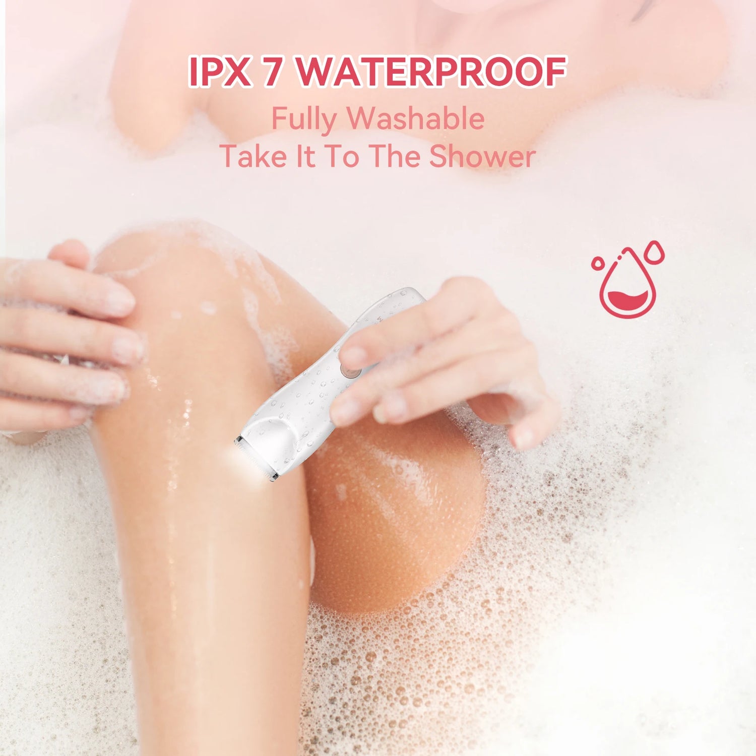 MAXGROOM 2 In 1 Electric Razors for Women Wet/Dry Pubic Hair Trimmer Bikini Trimmer Face Shavers Ladies Body Intimate Clippers