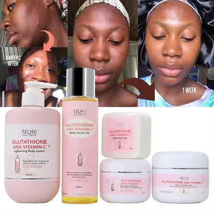 AILKE Vitamin C Cream, Hydration &amp; Brightening Lotion, Improve Dull Skin, Clean Skin, Glowing Beauty Face &amp; Body Care