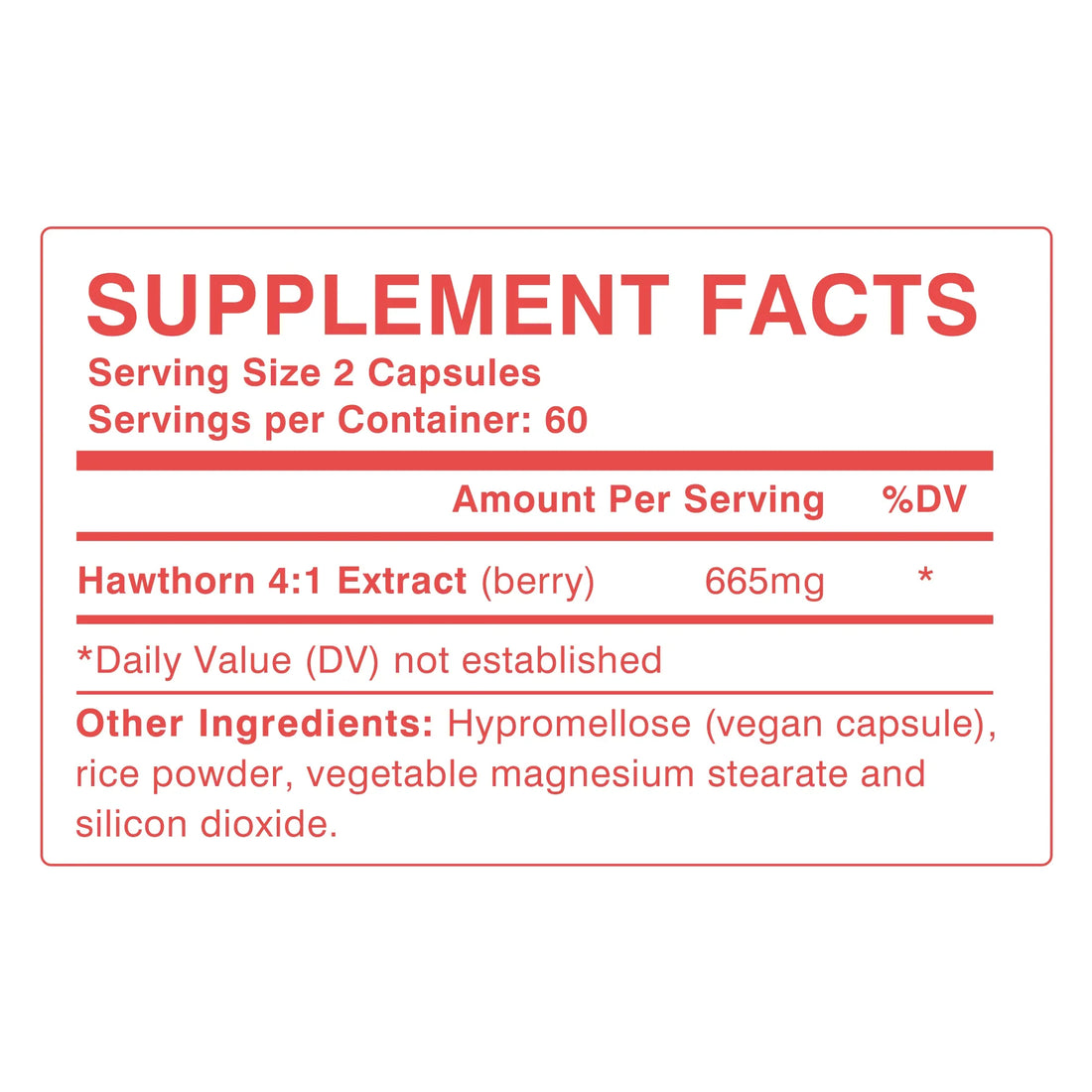 Hawthorn Berry Capsules 120 Count | Heart &amp; Circulation Support