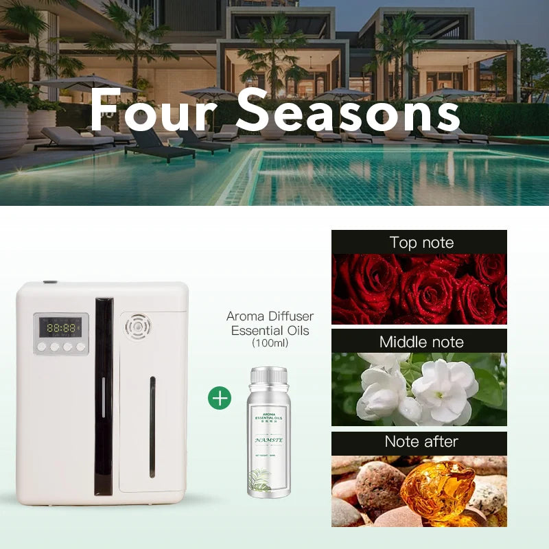 NAMSTE Hotel Professional Aroma Diffuser Electric Aromati Oasis 160ML Essential Oil Capacity Air Freshener Bluetooth Control