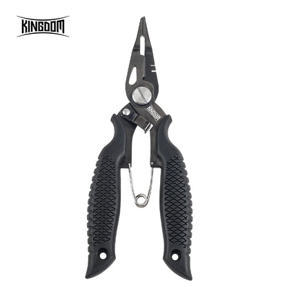 Kingdom Fishing Pliers Multifunctional Split Ring Wire Cutter Hooks Remover Fishing Tackle 62g 82g 14CM 15.6CM Fishing Equipment