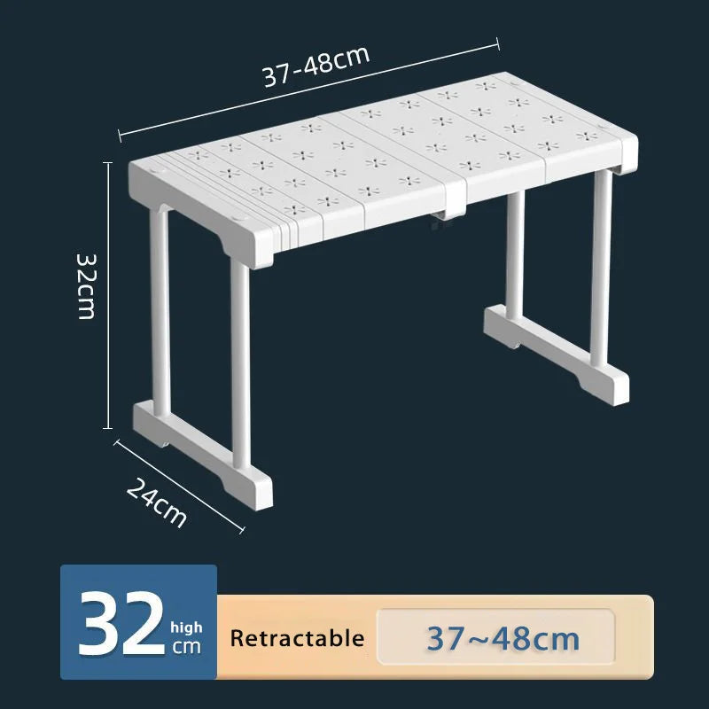 Stackable Wardrobe Layered Telescopic Racks Neat Kitchen Storage Divider Dorm Organizer Shelf Clothes Storage Partitions Rack