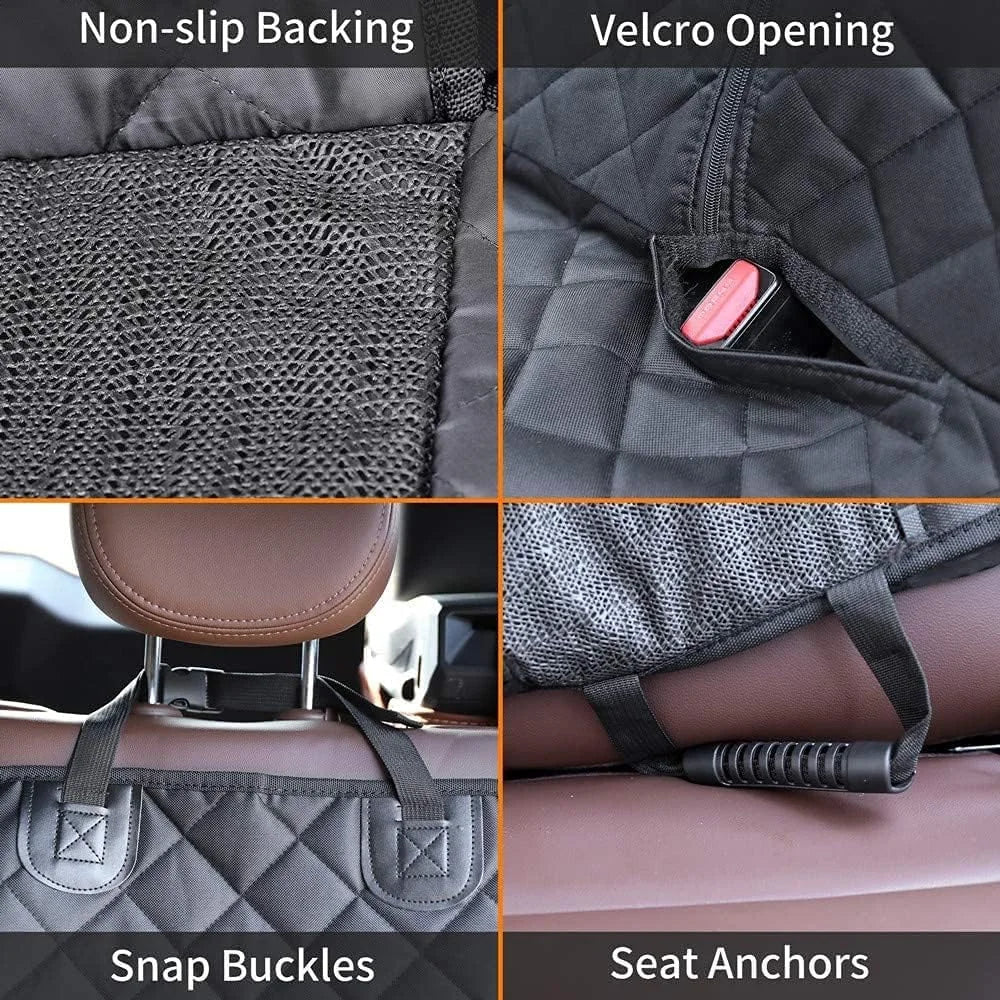 Dog Car Seat Cover, Back Seat Cover for Dogs Pet Car Seat Protector Waterproof Bench Car Seat Cover, Non-Slip Reat Seat Cover