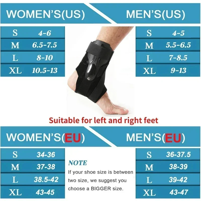 1/2PCS Ankle Brace Support with Side Stabilizers for Sprained Ankle Men Women Ankle Splint Stabilizer Recovery Tendonitis