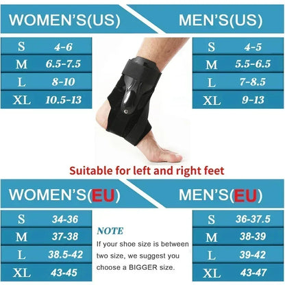 1/2PCS Ankle Brace Support with Side Stabilizers for Sprained Ankle Men Women Ankle Splint Stabilizer Recovery Tendonitis