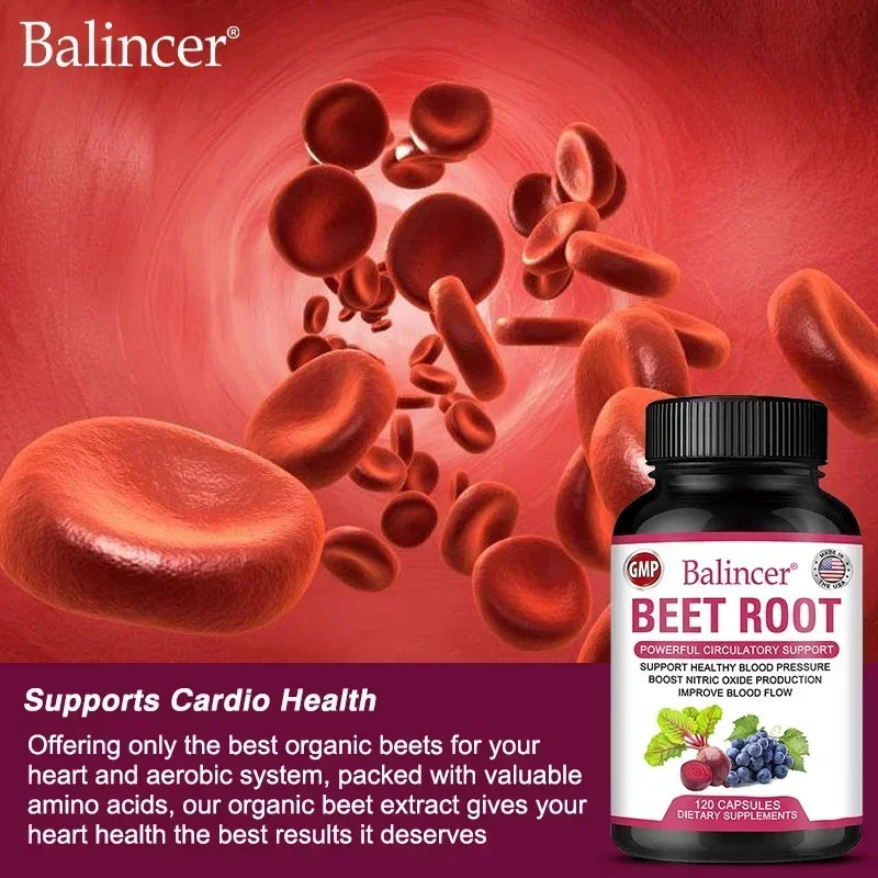 Beetroot Capsules with Black Pepper | Nitric Oxide Support Supplement