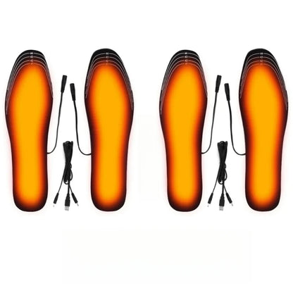 USB Heated Shoe Insoles Electric Foot Warming Pad Feet Warmer Sock Pad Mat Winter Outdoor Sports Heating Insole Winter Warm