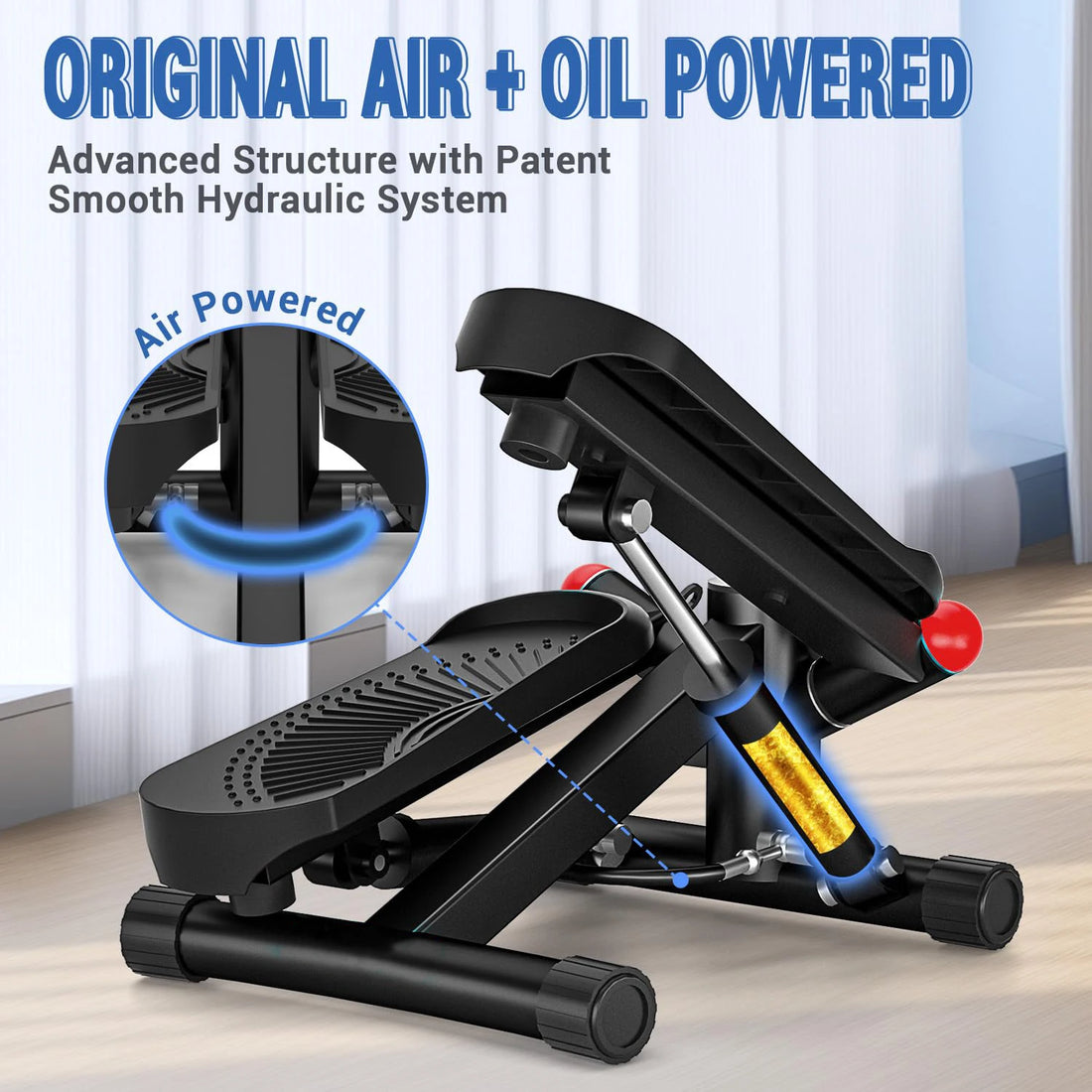 Stair Stepper with Resistance Upgraded Stair Stepper Machine with 10DB Super Quiet Powered Twist Stepper for Full Body Workout