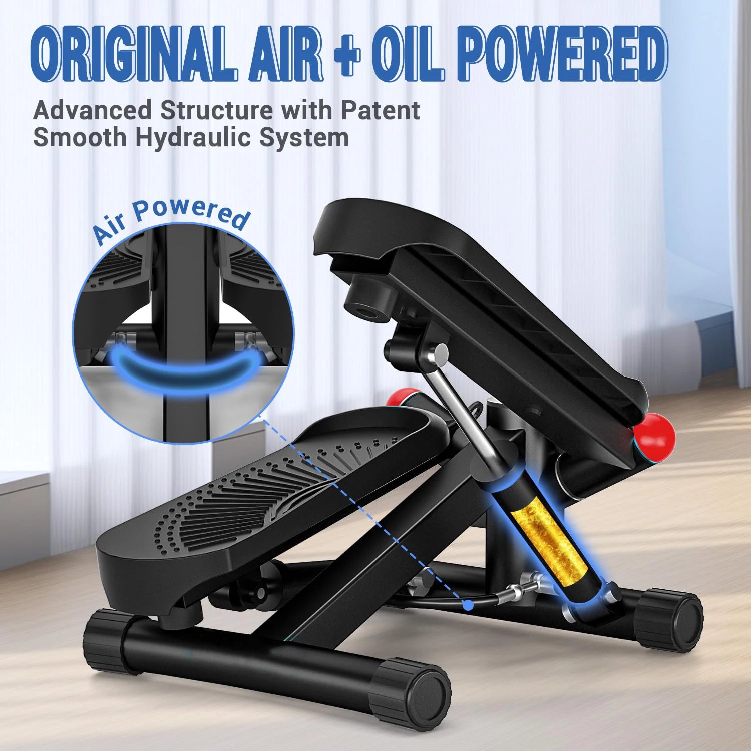 Stair Stepper with Resistance Upgraded Stair Stepper Machine with 10DB Super Quiet Powered Twist Stepper for Full Body Workout