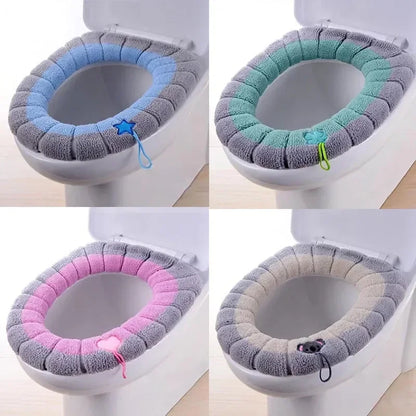 Warm Toilet Seat Cover Comfortable Thick Knitted