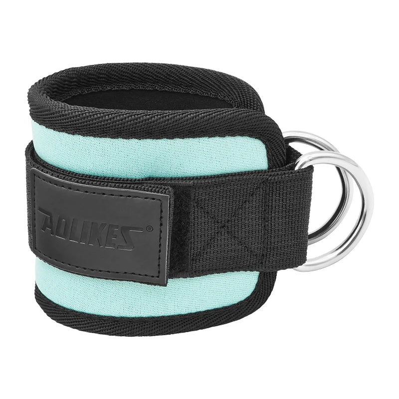 AOLIKES Cable Ankle Straps Double D-Ring Ankle Cuffs For Gym Workouts Glutes Legs Strength Training Brace Support Sport Safety