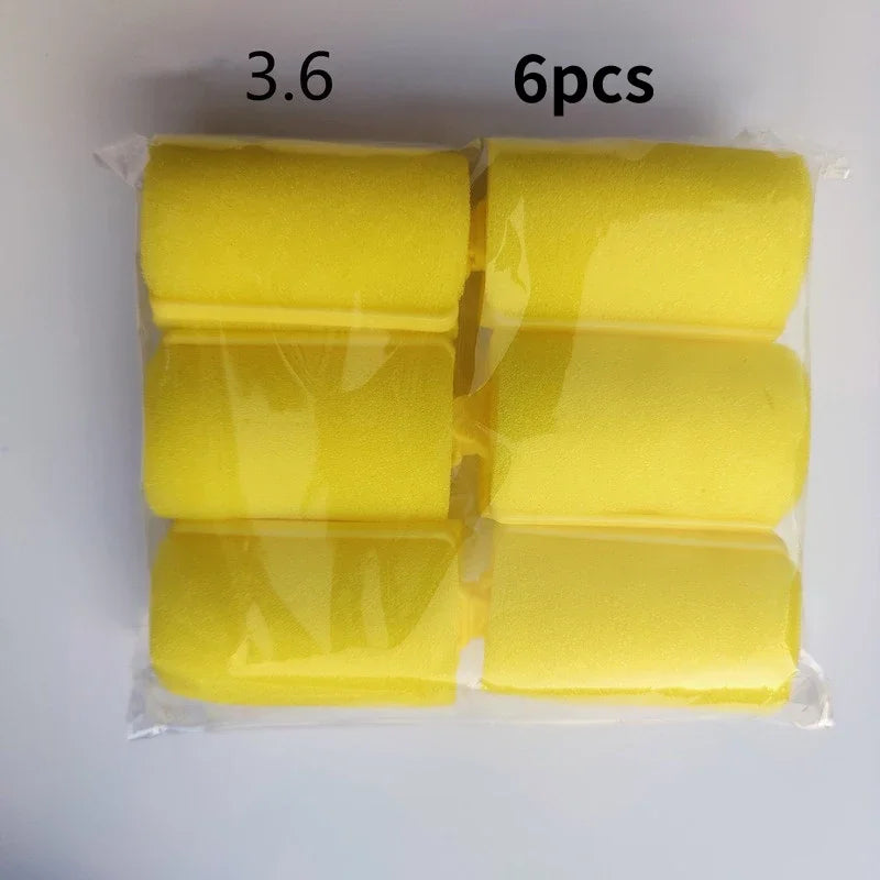 6-14Pcs/Lot Sponge Hair Rollers Foam Hair Roller Sleeping Hair Curlers Flexible Styling Curlers Sponge Curlers Random Color 2025