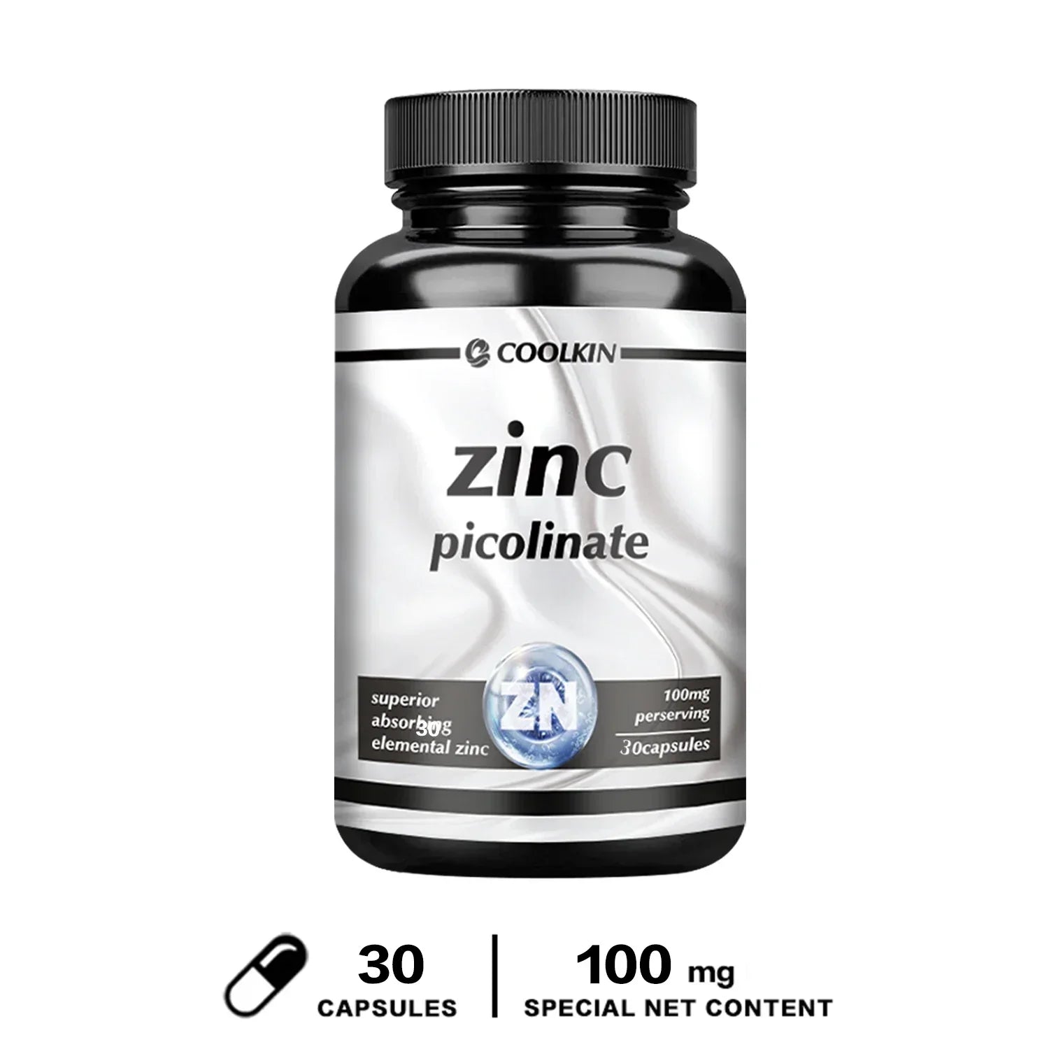 Zinc Picolinate Capsules - Boosts Immune Support, Sleep &amp; Energy