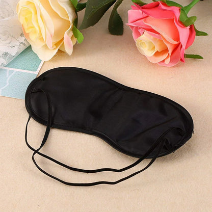 Eye Sleep Mask Eyepatch Striped Imitated Silk Eye Cover Travel Relaxing Sleeping Aid Blindfold Cartoon Sleeping Mask Eyepatch