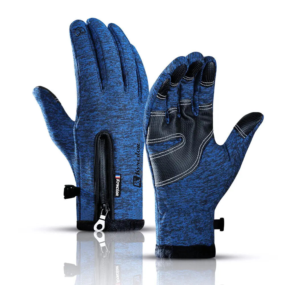 Cold Weather Ski Warmer Gloves for Men Women Winter Gloves Windproof Waterproof Thermal Cycling Touch Screen Gloves Mittens