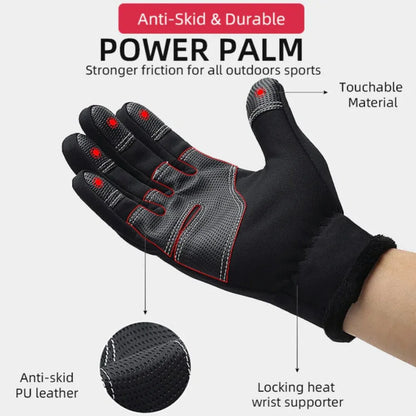 Cold Weather Ski Warmer Gloves for Men Women Winter Gloves Windproof Waterproof Thermal Cycling Touch Screen Gloves Mittens