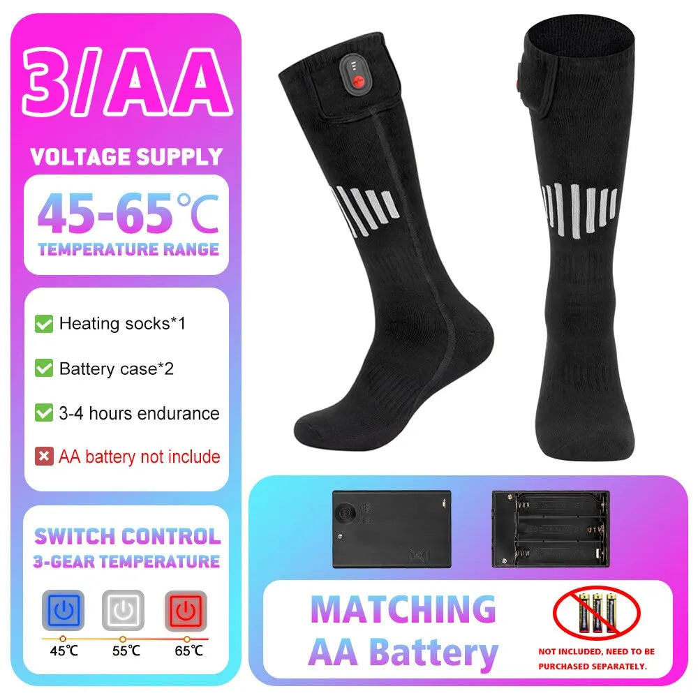 Winter Heated Socks 5000mAh APP Control Thermal socks  Electric Heating Ski Socks Thermal Heated Foot Warmer Ski Sports