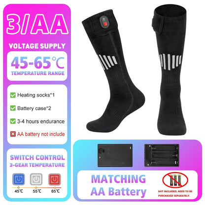 Winter Heated Socks 5000mAh APP Control Thermal socks  Electric Heating Ski Socks Thermal Heated Foot Warmer Ski Sports