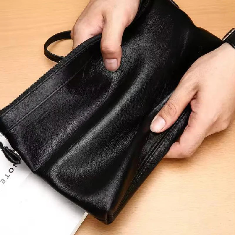 Business Clutch Bag High Quality PU Envelope Bags Fashion Brand Design Handbags Casual Travel Men&