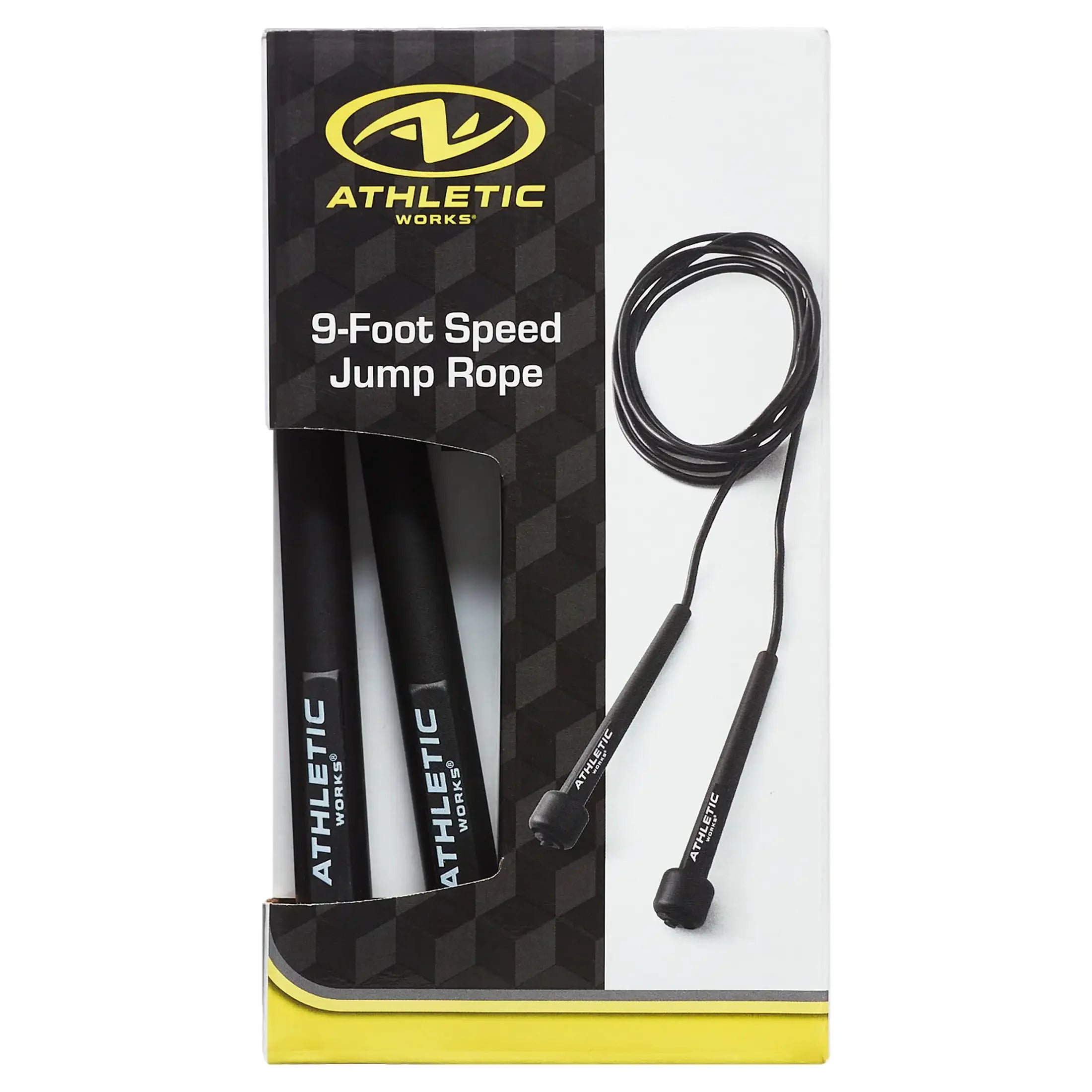 Speed Jump Rope with Light Weight Handles, 9&