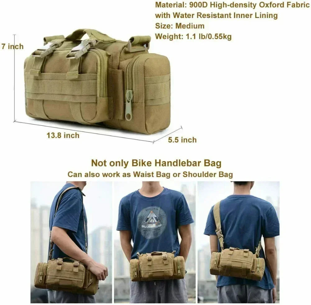 Tactical Military Molle Chest Fanny Pack Backpack Camping Hiking Climbing Travel Bag Crossbody Backpack Multifunctional Handbag