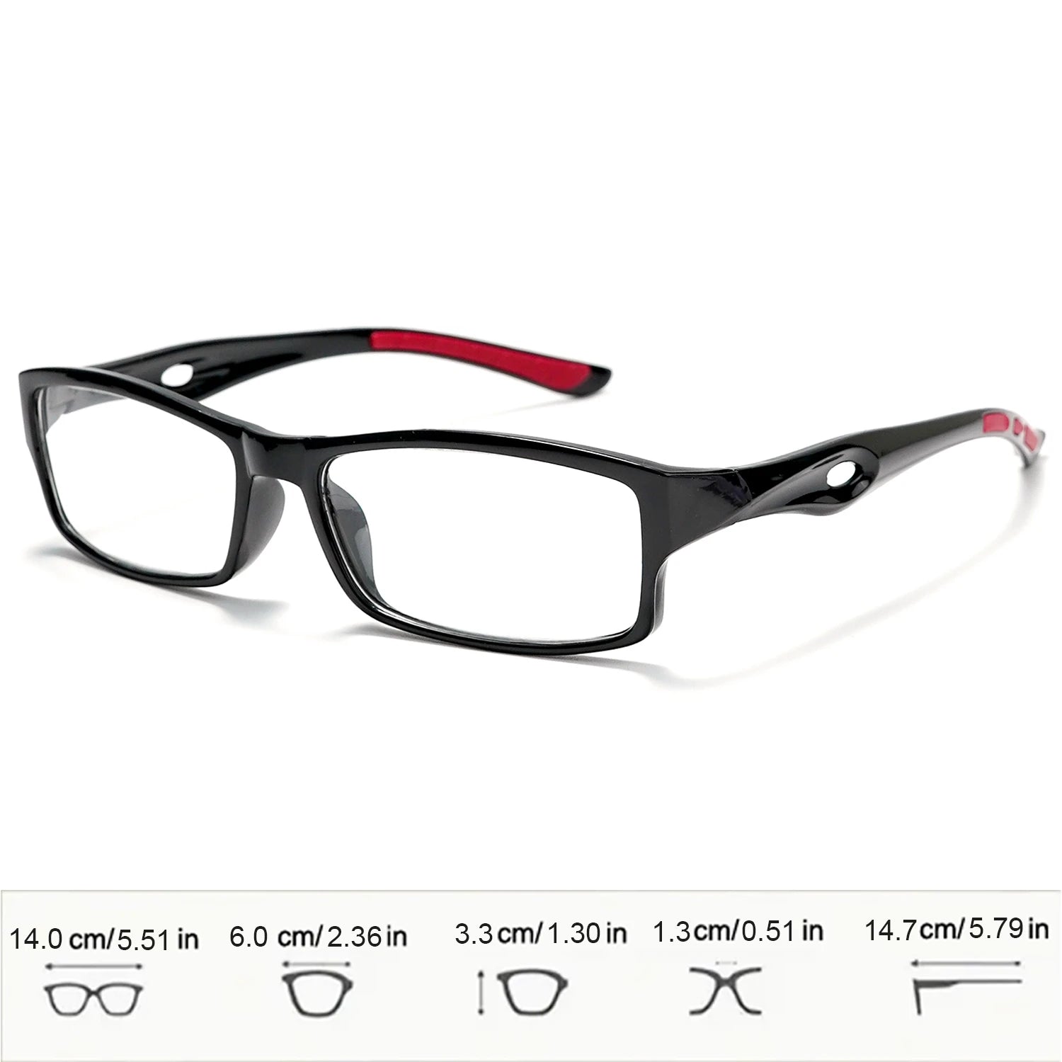 Sports Multifocal Photochromic Reading Glasses, Full Frame Anti-slip Ultralight Glasses From +1.0 To -+4.0