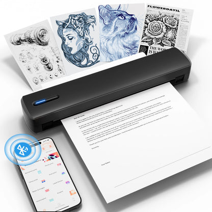 Portable Thermal Printer A4 C80 – Inkless Wireless Bluetooth Mini 