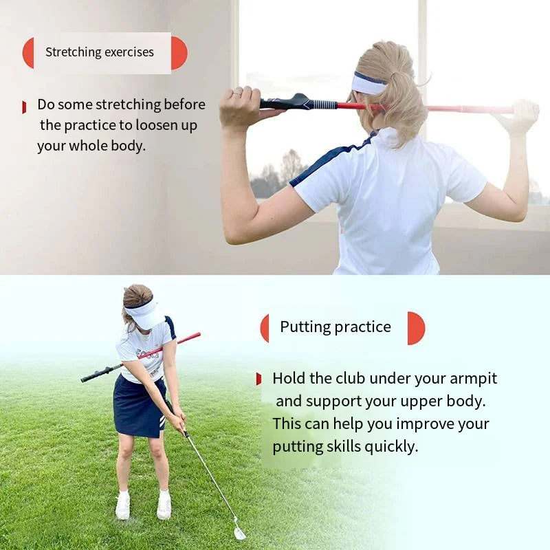 102CM Golf Multi-Function Exerciser Golf Swing Trainer Training Accessories for Beginners