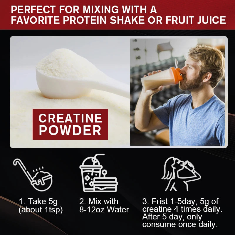 GPGP GreenPeople Creatine Monohydrate Powder Creatine Powder Muscle Recovery Muscle Builder for Men &amp; Women Workout Supplements