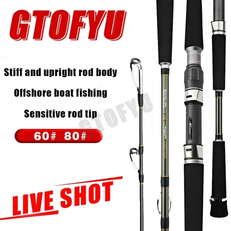 1.65m 1.80m Super Light Cuttlefish Octopus Fishing PE 0.4-1.0 Spinning Fishing Rod  Squid Boat Fishing Saltwater Fresh Water Rod