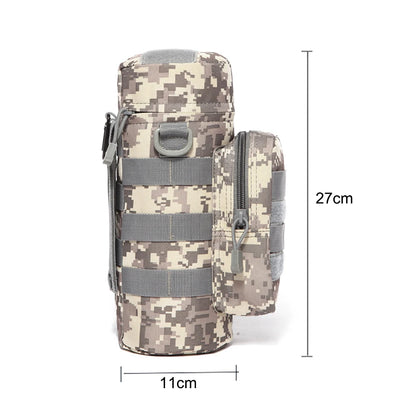 Molle Water Bottle Bag Portable Bottle Pouch Holder Portable Kettle Carrier for Outdoor Camping Hiking Fishing