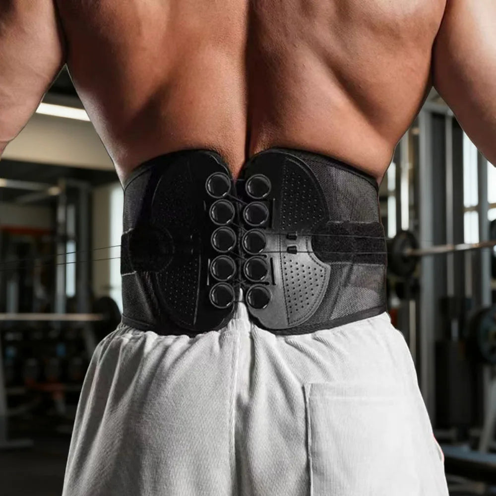 Disc Support Lumbar Brace Mesh Waist Belt Posture Corrector for Back Pain Relief Exercise Rope Support Waist Protection