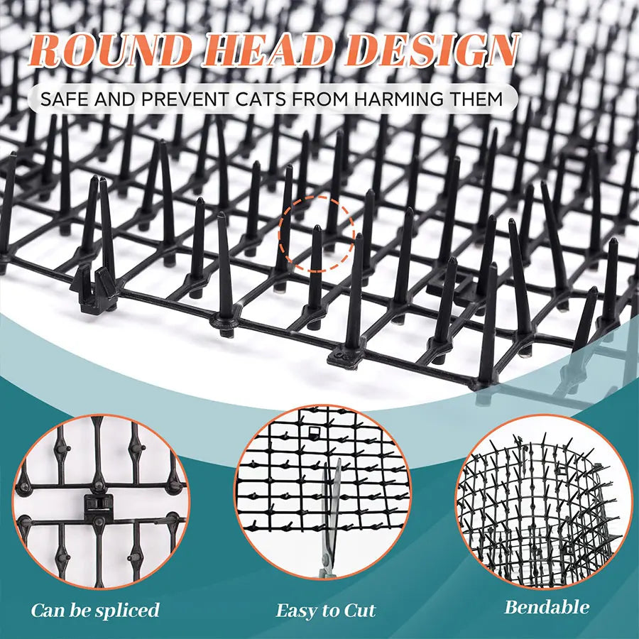 Scat Mat for Cats with Spikes Cat Repellent Dog Digging Deterrent Pad for Indoor Outdoor Sofa Garden Flowerbeds Garden Supplies