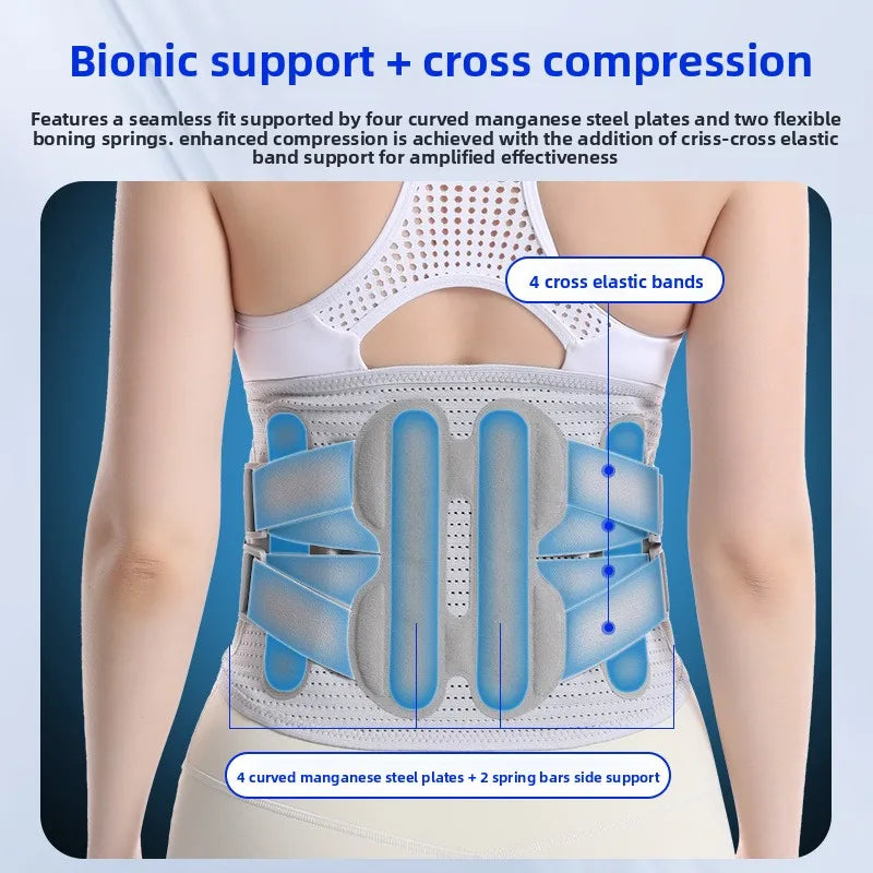 Wide Breathable Lumbar Support Belt for Disk Herniation Waist Pain Relief Back Support Guard for Lumbar Disc Herniation