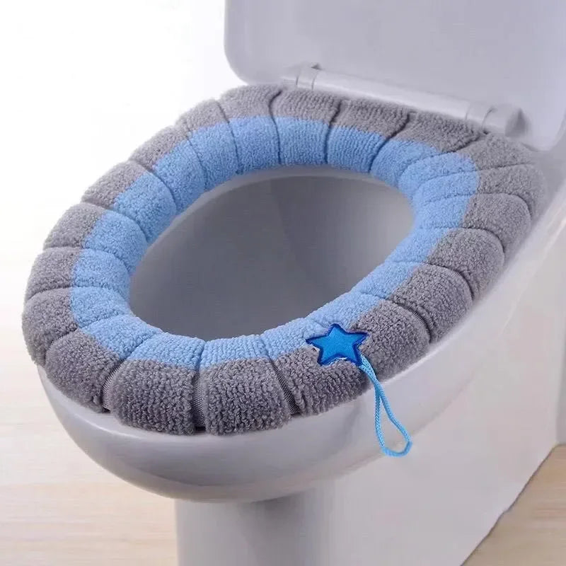 Warm Toilet Seat Cover Comfortable Thick Knitted