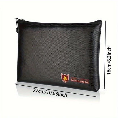 Small Organizer Fireproof ID Storage Bag Cash Passport A5 Notebook Jewelry Card Collection Bag Multifunctional Storage Bag